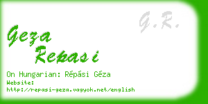geza repasi business card