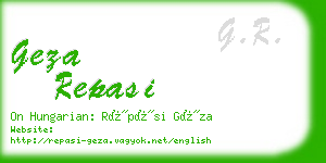 geza repasi business card
